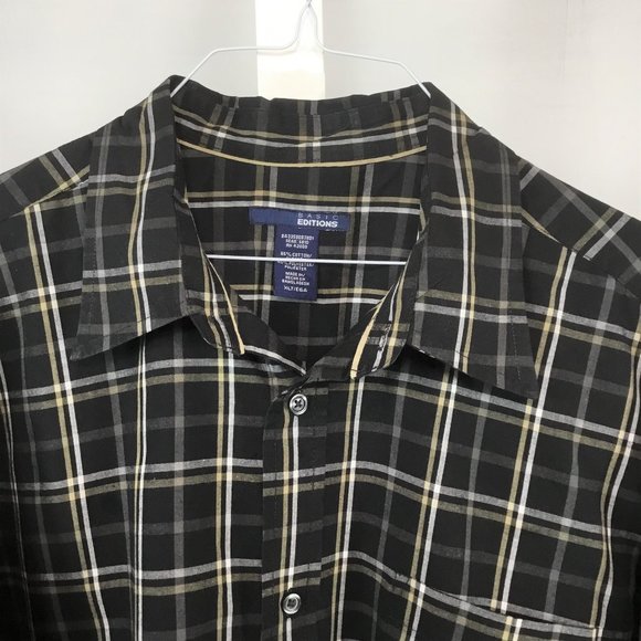 Basic Editions Black Check Shirt - Picture 1 of 3